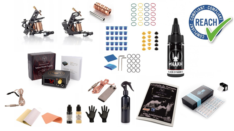 Zestaw Maszynka do tatuażu kompletny początkujący zdjęcie 1