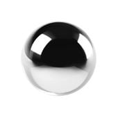 Kula dekoracyjna ceramiczna srebrna 13 cm