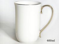 Duży kubek do kawy porcelana 400ml Queen Isabell elegancja i wysoka jakość
