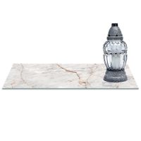 SZKLANA PODSTAWKA POD ZNICZE z dedykacją 60x30cm Marmur 376d