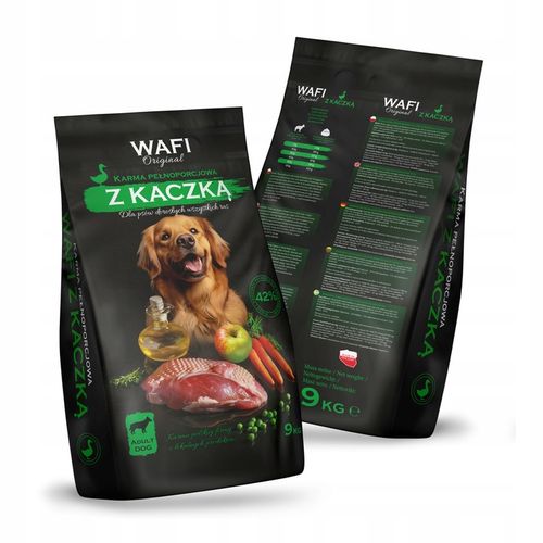 WAFI SUCHA KARMA DLA PSA Z KACZKĄ 42% MIĘSA 9KG na Arena.pl