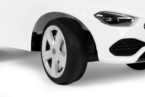 Jeździk autko Mercedes C CLASS interaktywna kierownica dźwięki biały na Arena.pl