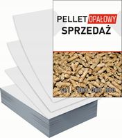 Ulotki A5 reklamowe firmowe 1000szt różne wzory PELLET OPAŁOWY