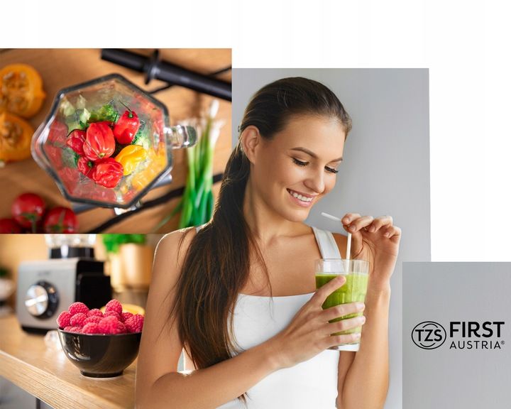 Blender kielichowy szklany 1200W First Austria zdjęcie 8