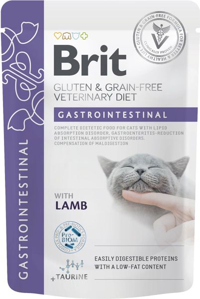 BRIT GF Veterinary Diet GASTROINTESTINAL Cat 85g zdjęcie 1