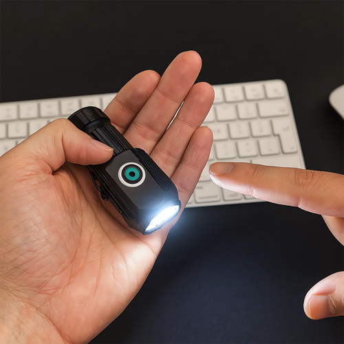 LATARKA TAKTYCZNA LED AKUMULATOROWA USB KLIPS MAGNES MOCNA DIODA 5 TRYBÓW na Arena.pl