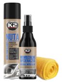 K2 ZESTAW Niewidzialna wycieraczka 150ml + Pianka do szyb 600ml + Mikrofibra