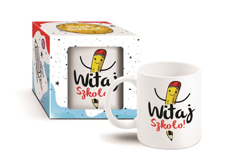 kubek 330ml nbc witaj szkoło zdjęcie 1