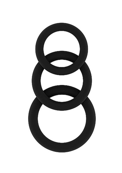 No.25 - Cockring Set - Black zdjęcie 1