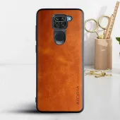 Etui AIORIA Vintage LEATHER Xiaomi Redmi Note 9 / Redmi 10X 4G pomarańczowy