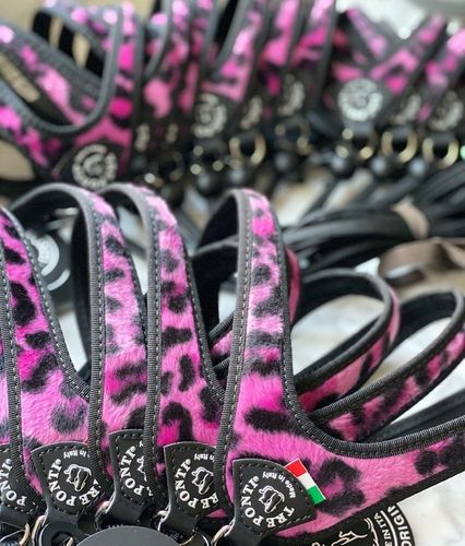 SZELKI dla dużego kota 38-48cm do 6kg Brytyjski TRE PONTI Leopard różowe na Arena.pl