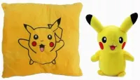 PODUSZKA JASIEK ZAGŁÓWEK + MASKOTKA PLUSZOWA PLUSZAK MISIEK PIKACHU 33cm