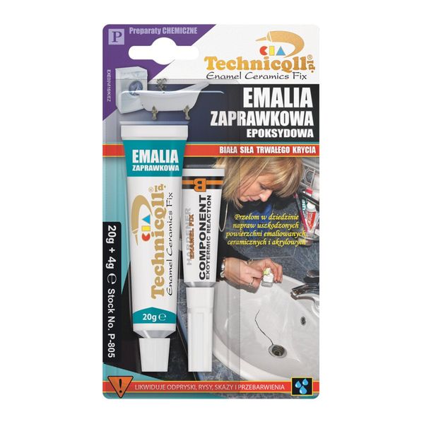 Emalia zaprawkowa Technicqll 20ml+4ml zdjęcie 1