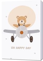 Obraz 60x90cm Wzory dla Dzieci, Dziewczynki i Chłopca - Misio