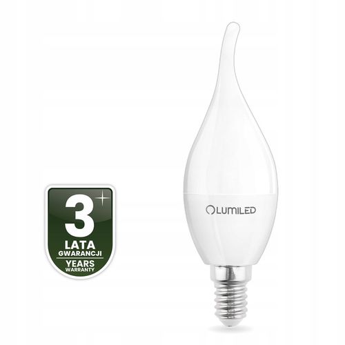 6x Żarówka LED E14 PŁOMYK 8W = 60W 3000K Ciepła Biała Świeca CCD NIE na Arena.pl