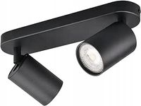 KYOTECH REFLEKTOR SUFITOWY LAMPA GU10 CZARNY OBROTOWY 2-KIERUNKOWY