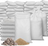 WOREK Z ZACIĄGIEM NA PIASEK GRUZ WĘGIEL EKOGROSZEK 25KG 50X80CM MOCNE 50szt