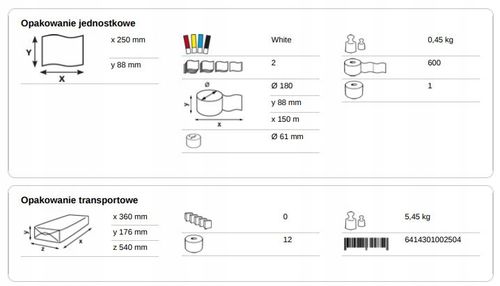Papier toaletowy Katrin 2504 Jumbo x12 na Arena.pl