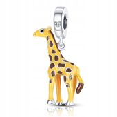 Zawieszka SREBRO 925 Koralik Charms Żyrafa