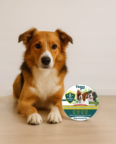 OBROŻA NA KLESZCZE i Pchły dla Dużego Psa Antykleszczowa 8 Miesięcy Fazoo na Arena.pl