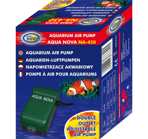 AQUA NOVA Pompka napowietrzająca napowietrzacz brzęczyk do akwarium 400L/h na Arena.pl