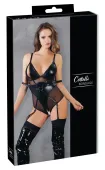 cottelli bondage body czarne l z zamkami i regulacją ramiączek