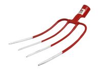 WIDŁY 4-ZĘBNE /szaro-czerwone/