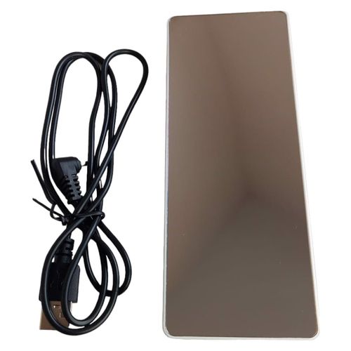 Zegar elektroniczny budzik lusterko z termometrem na Arena.pl