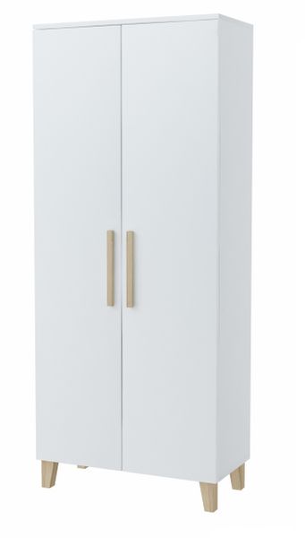 Szafa IDEA wysokość 160 cm Biały - szafka z półkami zdjęcie 1