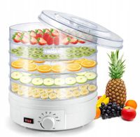 SUSZARKA DO WARZYW OWOCÓW GRZYBÓW Ryb Mięs Ziół Spożywcza XXL 5 SIT 500W