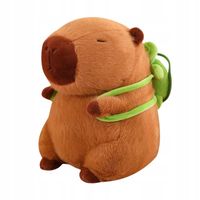 Duża Maskotka Pluszak Poduszka Zabawka Kapibara z żółwiem 90cm