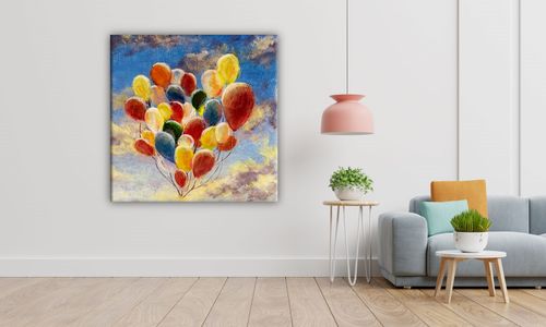 OBRAZ NA PŁÓTNIE 007 Balony 30x30cm na Arena.pl
