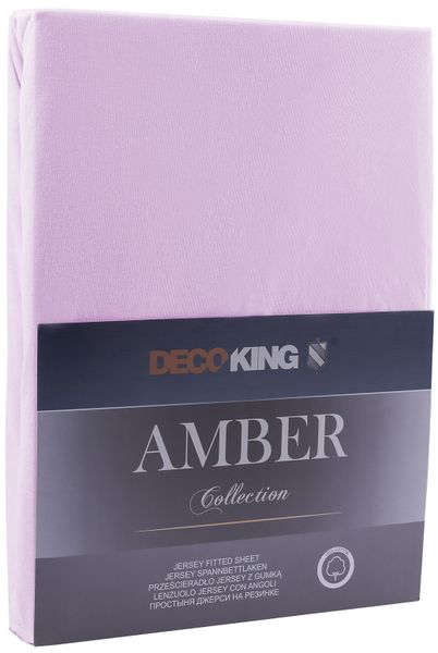 Prześcieradło DecoKing AMBER LILA 200-220x200+30 zdjęcie 1