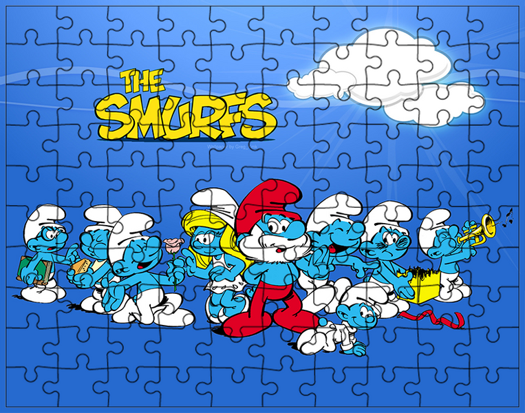 Puzzle Smerfy zdjęcie 1