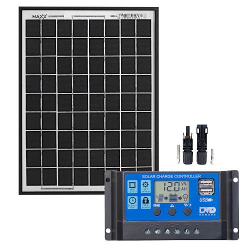 ZESTAW SOLARNY MONO KAMPER 5W + REGULATOR zdjęcie 1