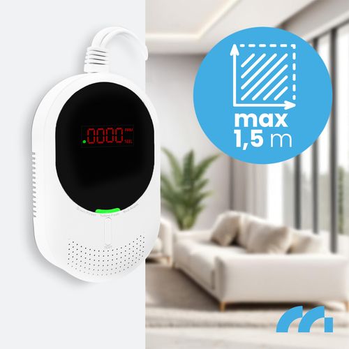 Czujnik Gazu Czadu LPG Alarm Detektor Tlenku Węgla CO Certyfikowany 2w1 LCD na Arena.pl