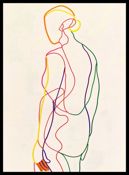 Plakat 40x55cm Tęczowy Zarys zdjęcie 2