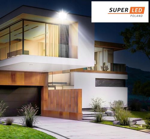 Halogen Naświetlacz LED 50W 5500 lm IP65 czujnik ruchu SUPER MOCNY na Arena.pl