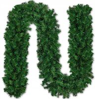 GIRLANDA ŚWIĄTECZNA CHOINKOWA SZTUCZNA JAK ŻYWA ŁAŃCUCH ZIELONA GĘSTA 270cm