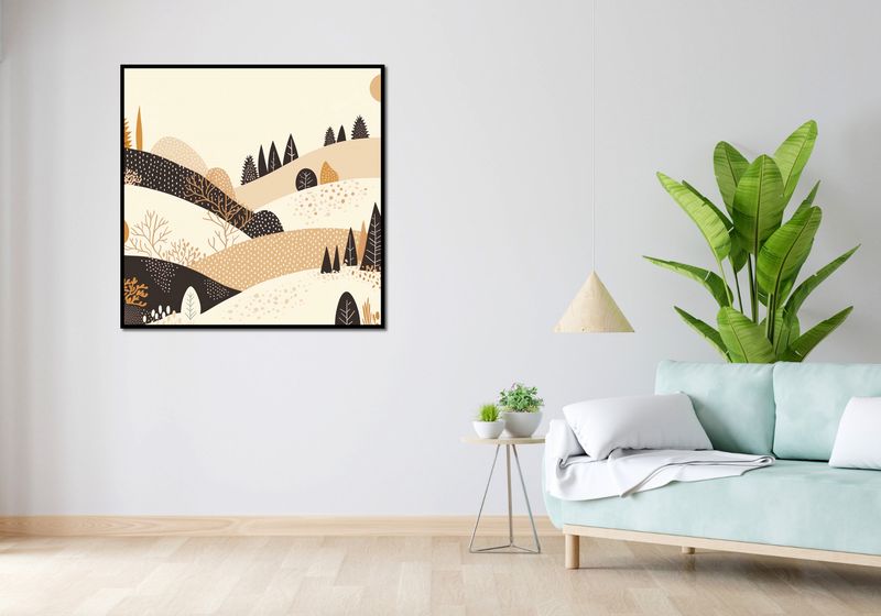 Plakat 100x100cm Jesień w Wzgórzach zdjęcie 4