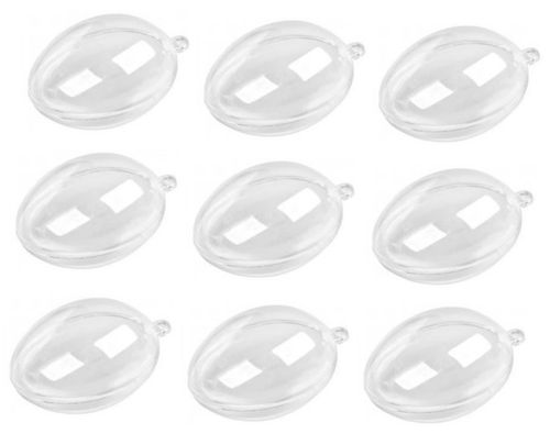 JAJKO AKRYLOWE PRZEŹROCZYSTE JAJKA AKRYLOWE 8CM 10SZT. na Arena.pl