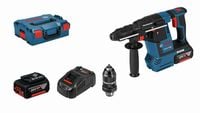 młot udarowy obrotowy gbh 18v-26 f 2.6j 2*5.0ah l-boxx - b 611910007