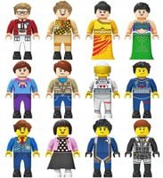 FIGURKI x12 CITY 8099 klocki figurka samochód miasto auto ludziki zestaw