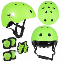 Kask Rowerowy Regulowany + Ochraniacze Komplet Na Rolki Rower Deskorolkę XS
