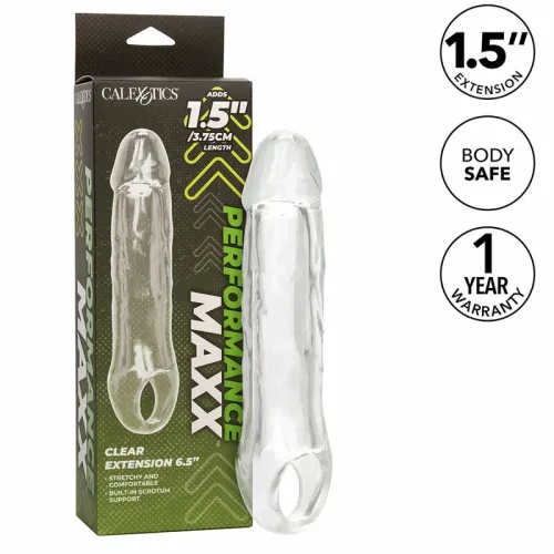 calexotics performance maxx extension 6,5" transparentny z paskiem na Arena.pl