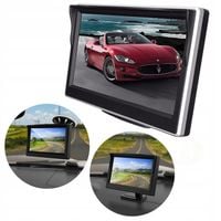 Wyświetlacz Monitor do Samochodu LCD HUD 5' Cali Mały Lekki 2 Wejścia Wideo