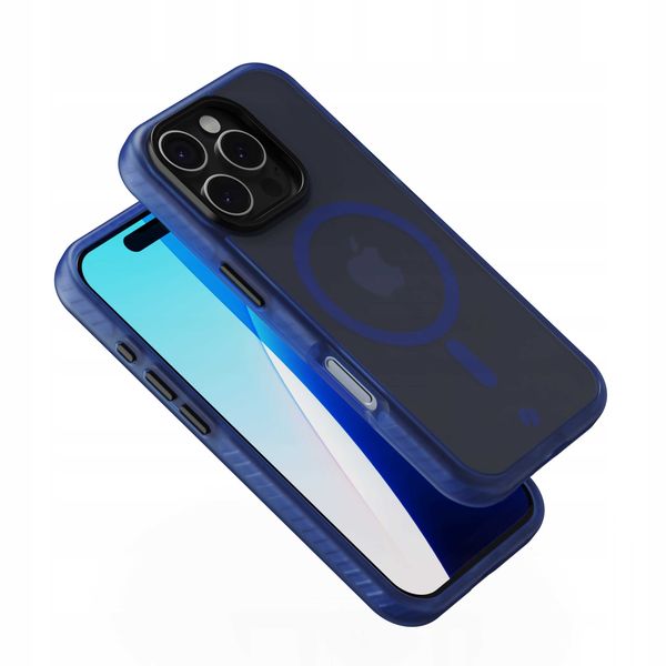 Spacecase Hybrid Fusion Mag Iphone 16 Pro Dark Blue zdjęcie 14