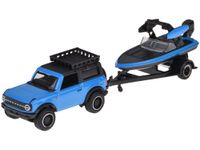 ZESTAW DLA DZIECI AUTO Z PRZYCZEPĄ