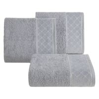 Ręcznik Martha 03 50x90 cm srebrny frotte puszysty i stylowy