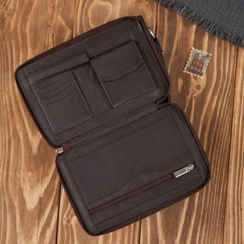 klasyczna saszetka męska ze skóry z organizerem paolo peruzzi t-26-br na Arena.pl